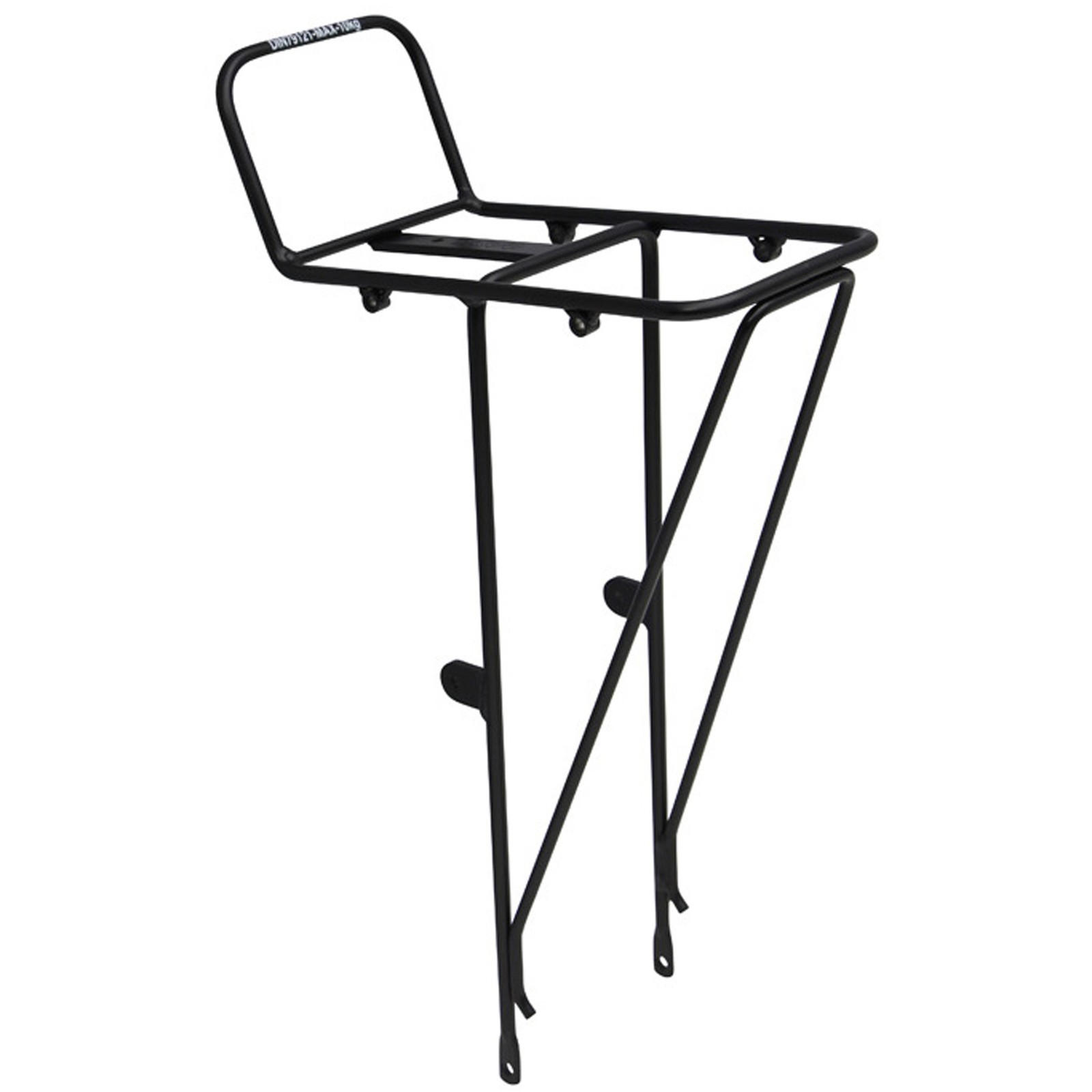 Soma Lucas 3 Mini Front Rack - Durable Black Alloy Bike Carrier with Mounting