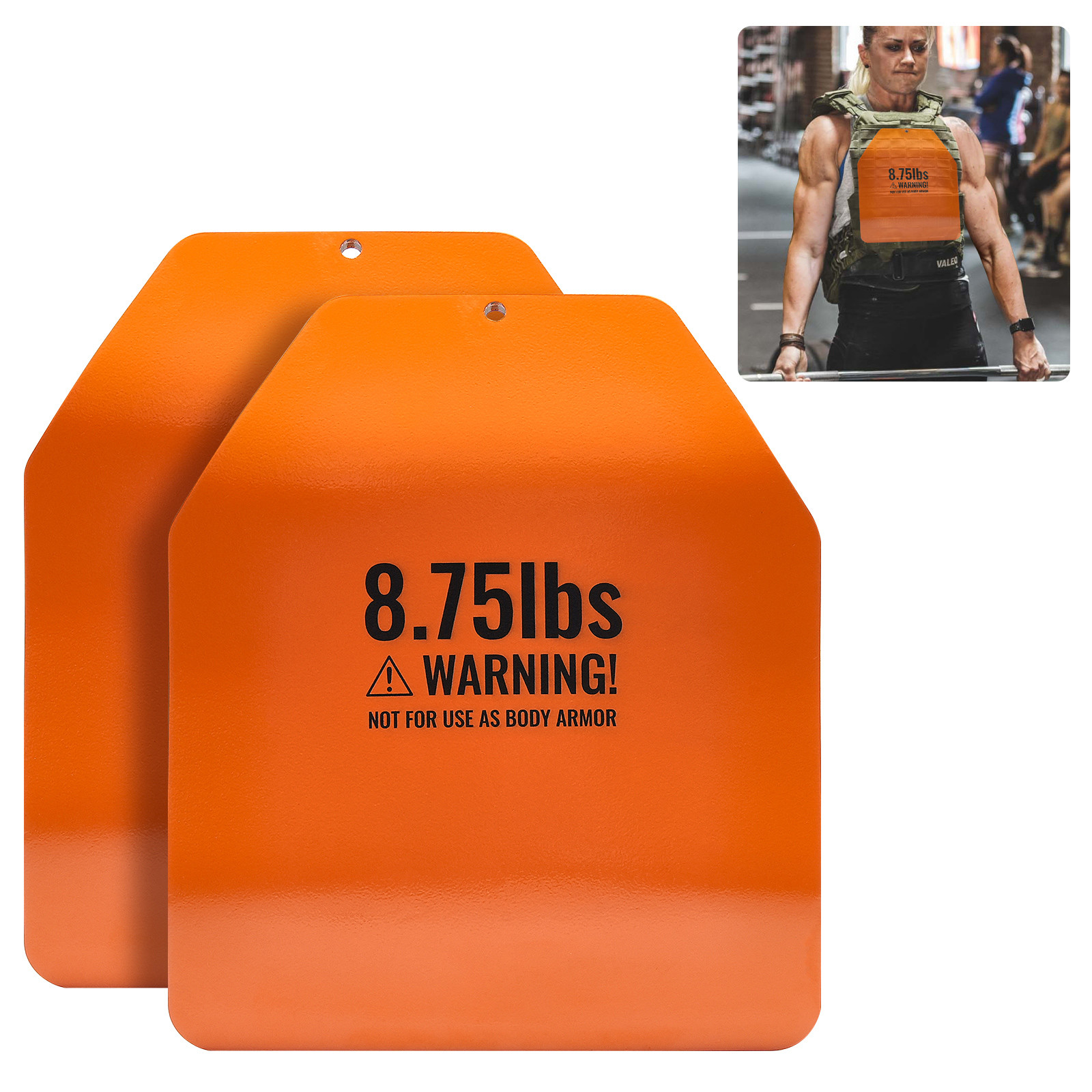 Uimoso Curved Weight Vest Plates for Strength Training Workout 2x8.75 LB Plates