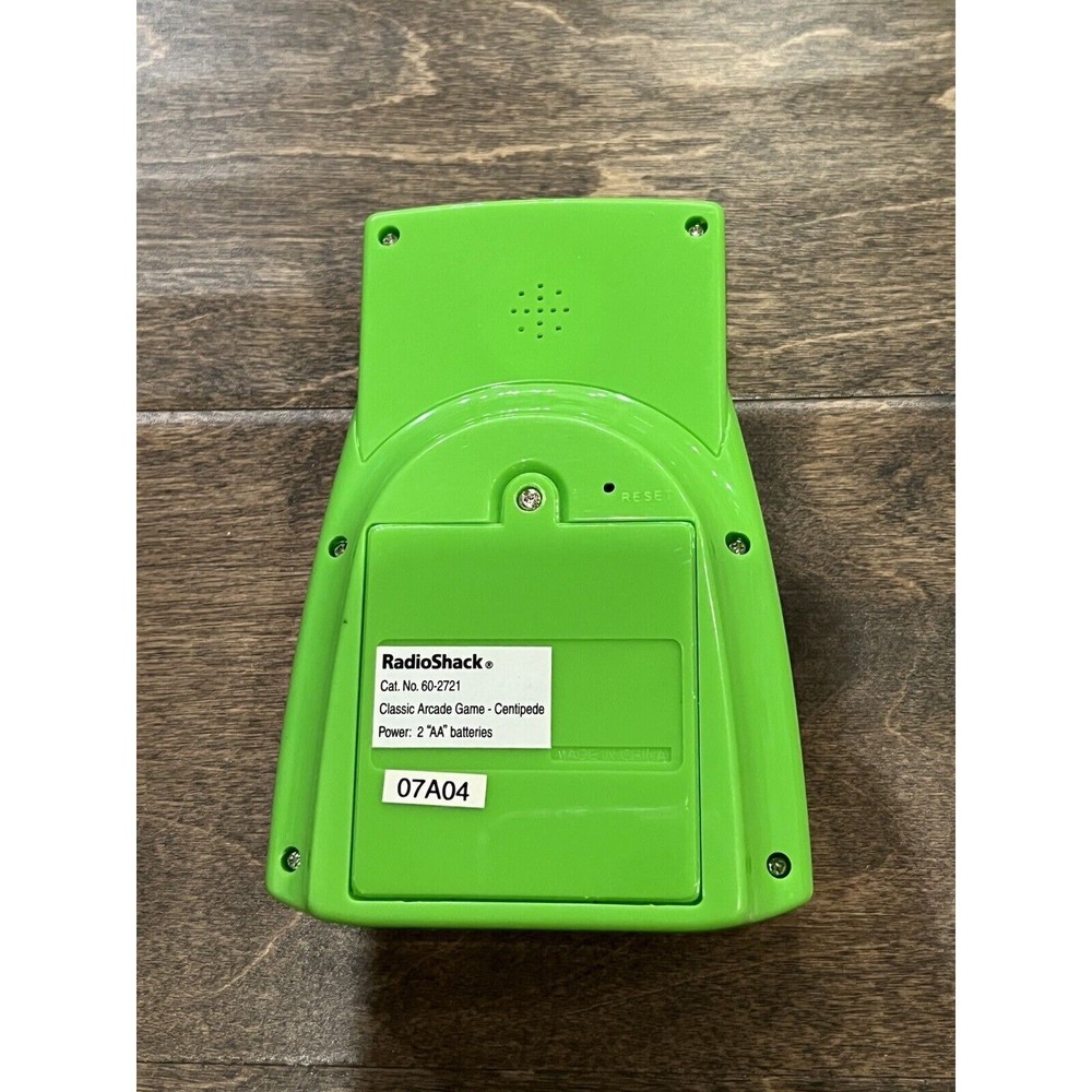 Centipede Green Handheld Game Classic Atari Arcade RadioShack Tested Works