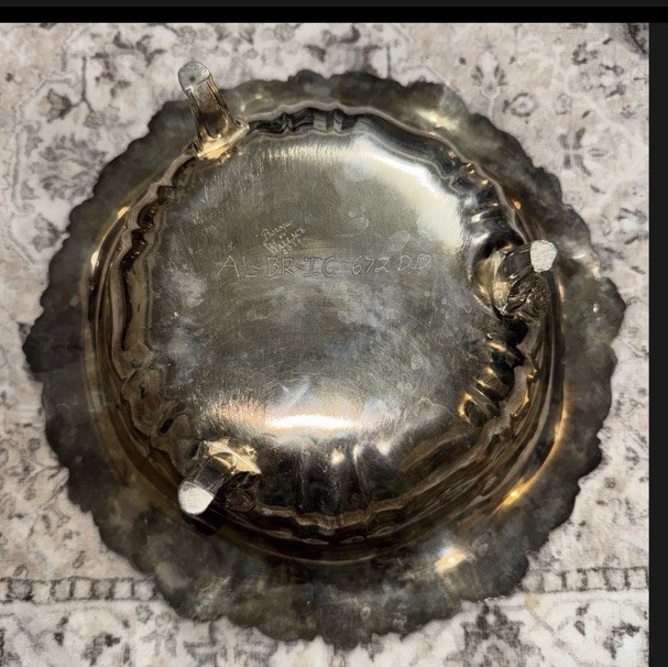 Vintage Wallace Baroque Silverplate Serving Set Flatter Bowl Pitcher Ornate