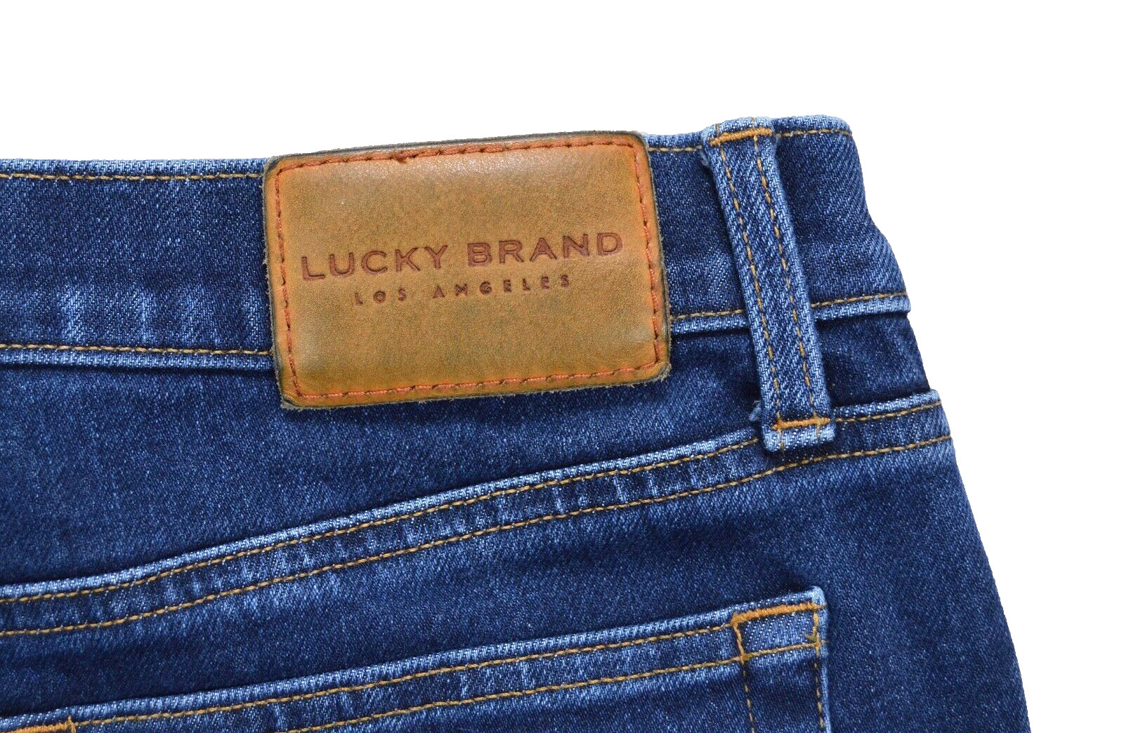 Lucky Brand Mid Rise Authentic Straight Jeans Women 12/31 Blue Denim Medium Wash