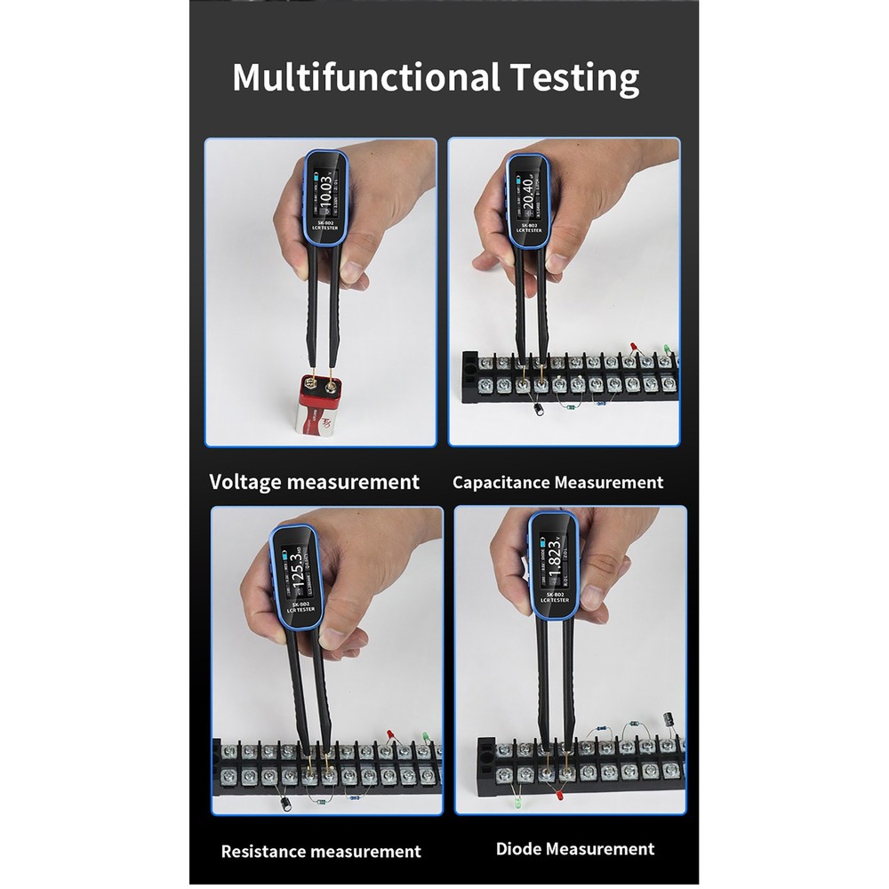 Digital Tweezers Meter With 7 Waveforms Output For Component Testing