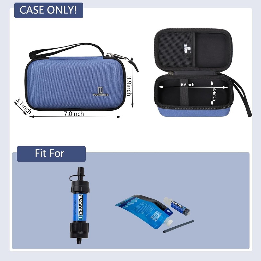 Water Filter Mini Compatible CarryCase Straw Accessory Protective Sawyer System