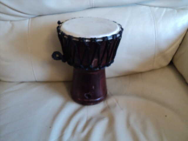 Vintage Small African Hand Made Drum