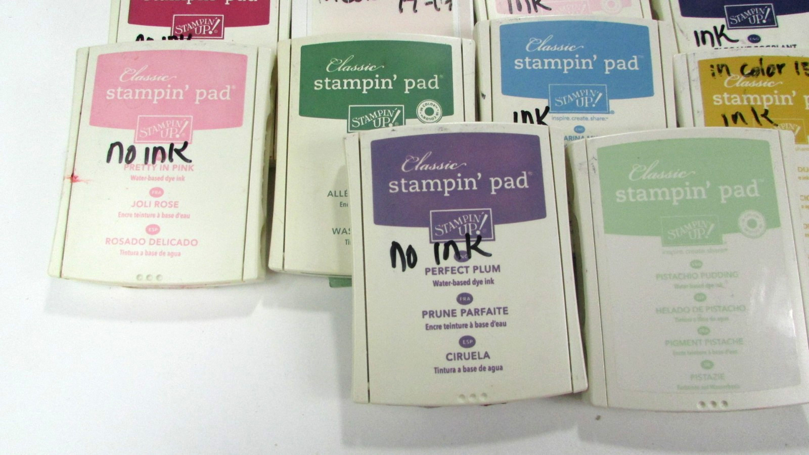 *READ* Stampin’ Up! Ink Pads Lot Of 27 - Some Retired - 6 Marked NO INK