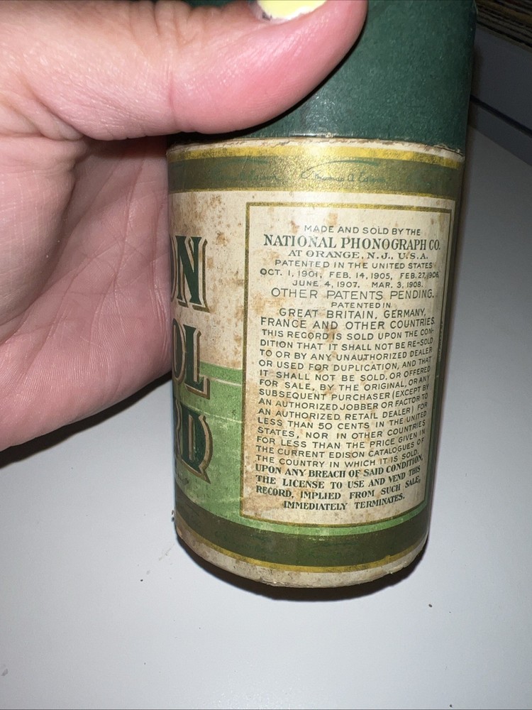 Vintage Edison Amberol Record 853