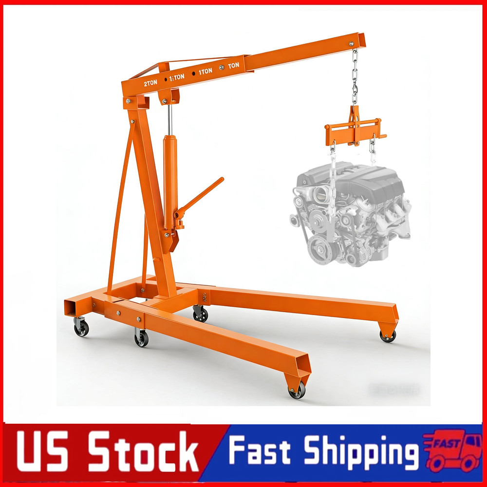 2 Ton Engine Hoist Folding Cherry Picker Engine Hoist with Lever Engine Crane