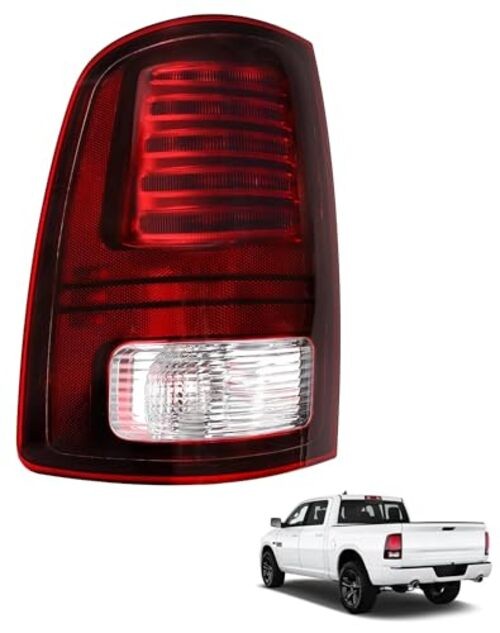 LED Tail Light Assembly Driver Side Compatible with Ram 1500 Left Driver Side