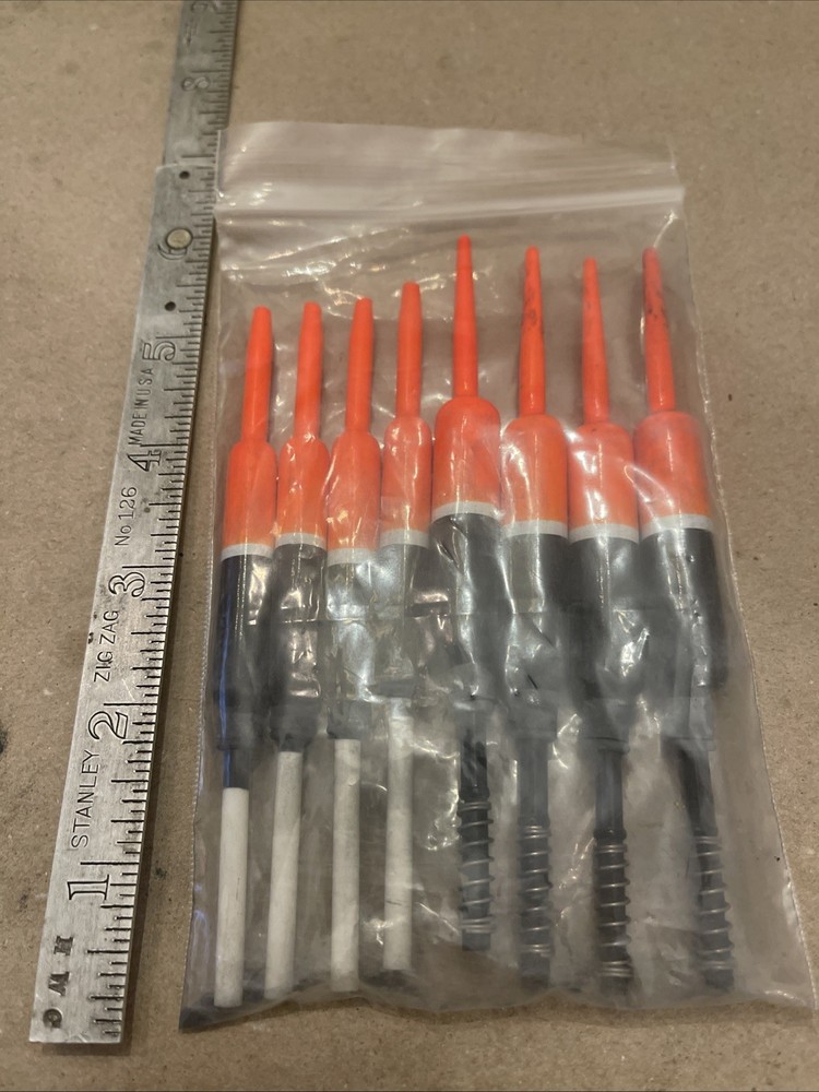 Thill Balsa  Floats 8 In Pkg 4 Spring 4 Slide Style