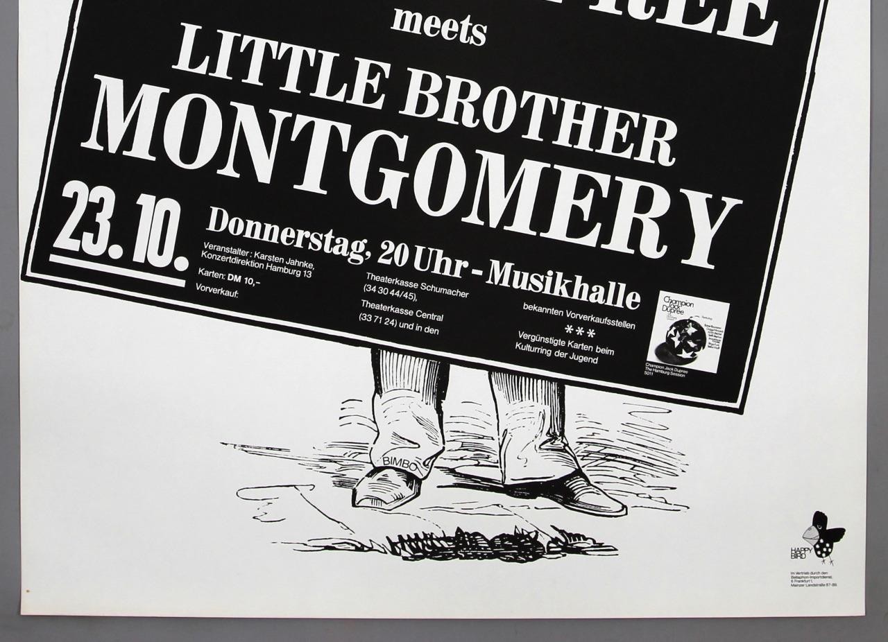 CHAMPION JACK DUPREE + LITTLE BROTHER MONTGOMERY – rare Hamburg 1974 poster