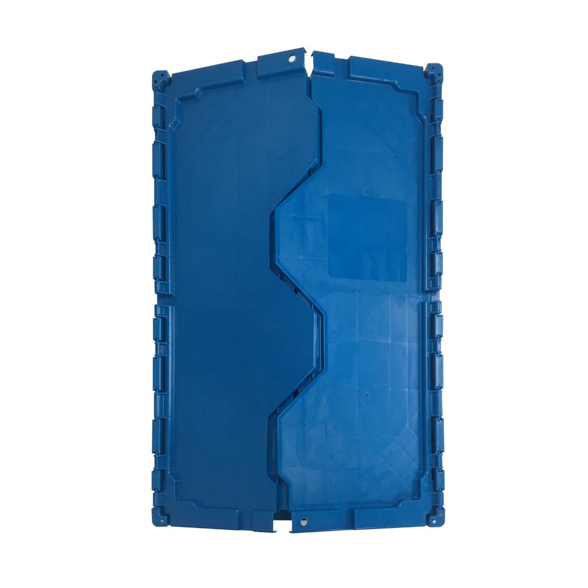 UBMOVE Storage and Packing Plastic Tote Crate Attached Lid Flip Top, 27"x16.9"x1