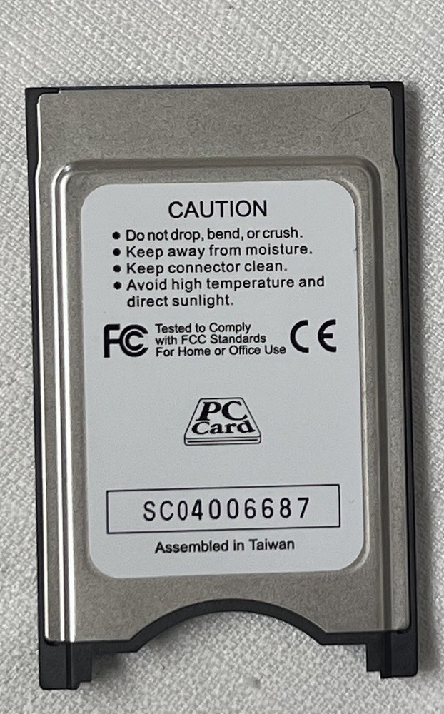 Memorex CF to PC Card Adapter Compact Flash