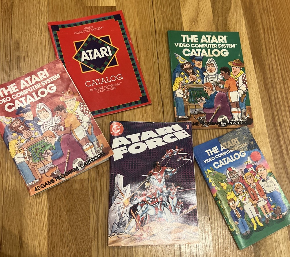 4 Atari Video Game Manuals And Atari Drove Dc Comic