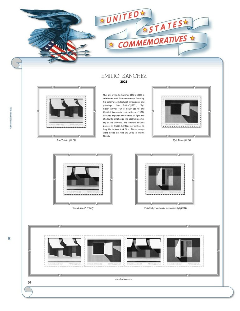 2021 U.S. Commemorative Singles COMPLETE Supplement (White Ace Alternative)