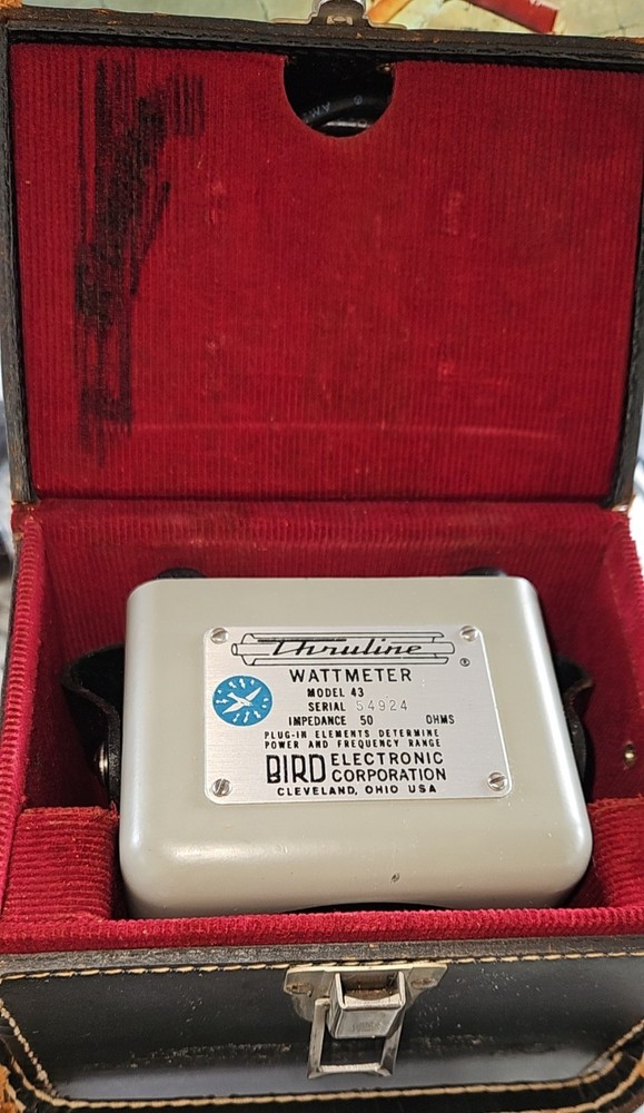 BIRD 43 THRULINE WATTMETER CARRY CASE ****UNTESTED ****