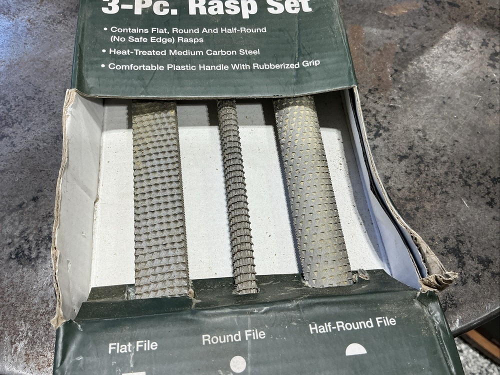WOODRIVER Rasp Set 3-Piece (VERY Light Use)