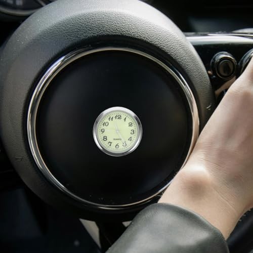 Mini Quartz Clock for Car Dashboard Analog Decorative Clock Easy Installation