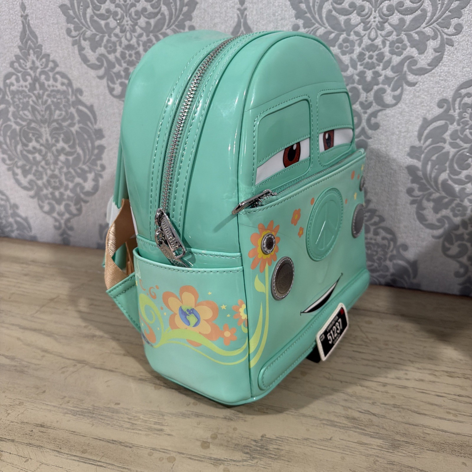 Loungefly Disney Pixar Cars Fillmore Mini Backpack NWT