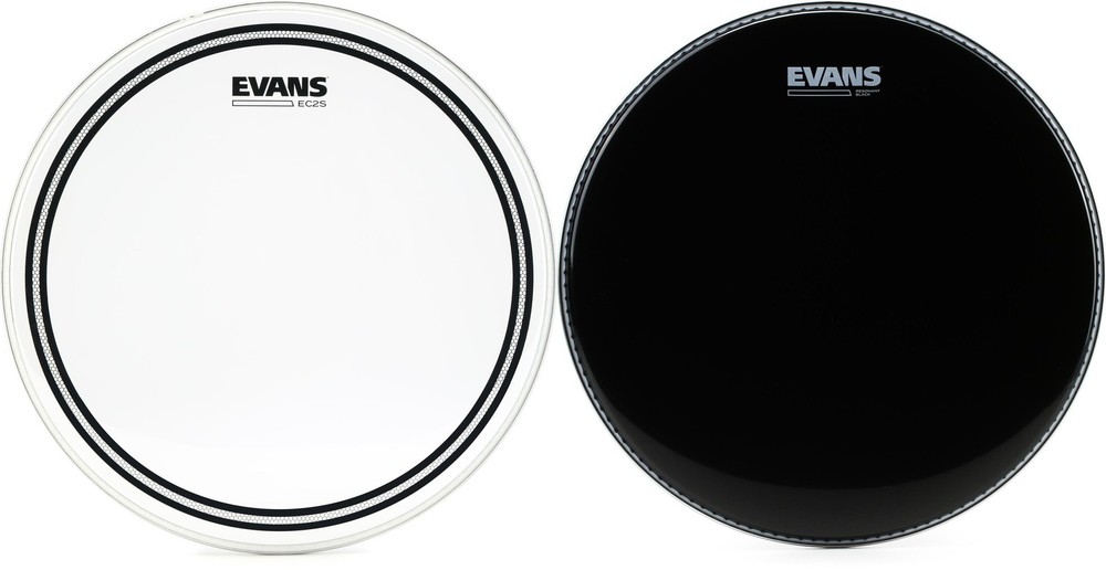 Evans EC2S Clear Drumhead - 14 inch + Evans TT14RBG Value Bundle