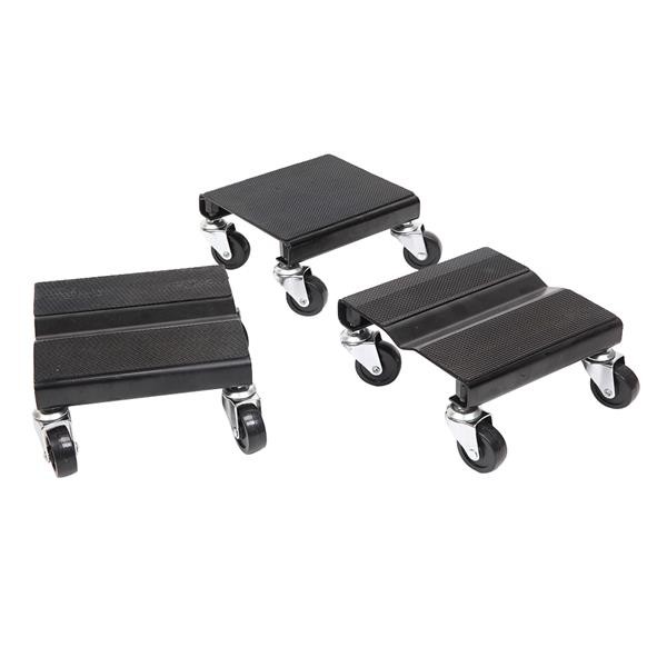 3pcs Snow Mobile Dolly Black