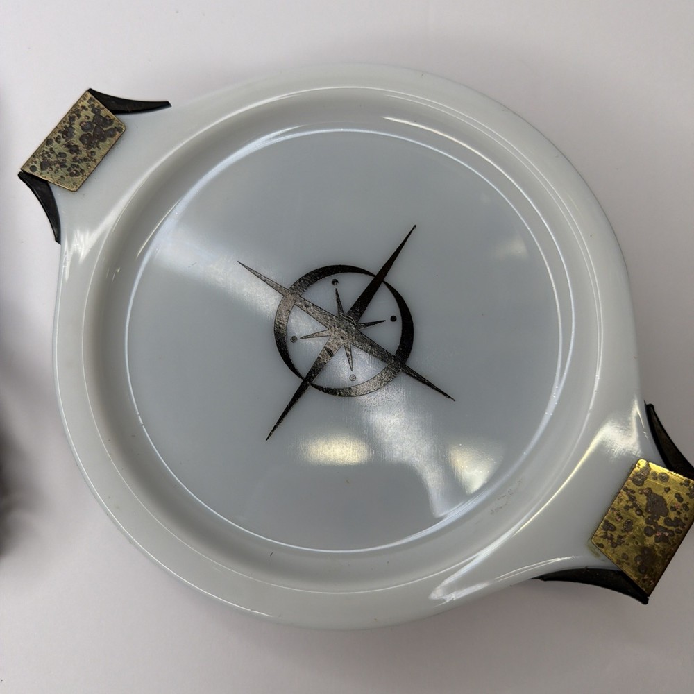 Vintage PYREX Electric Server Hot Plate Pad Compass Pattern Tested Model CECC