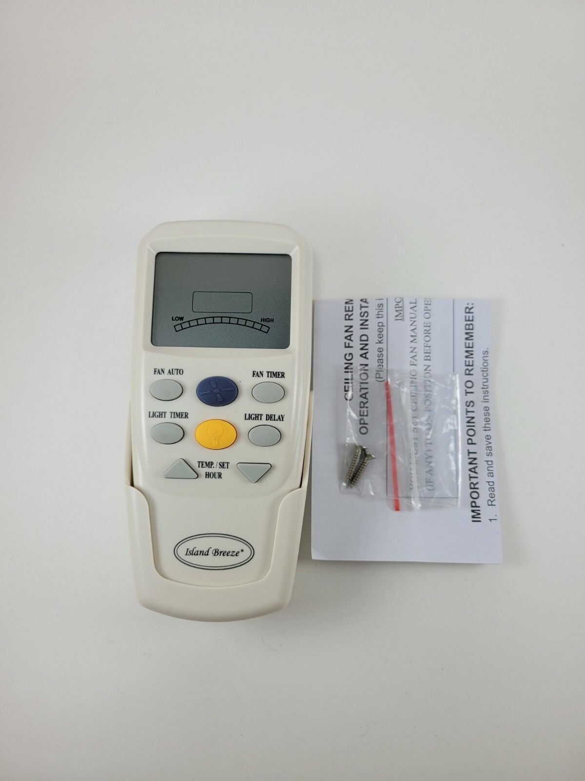 Ceiling Fan LCD Thermostatic Remote Island Breeze Hampton Bay Harbor Breeze