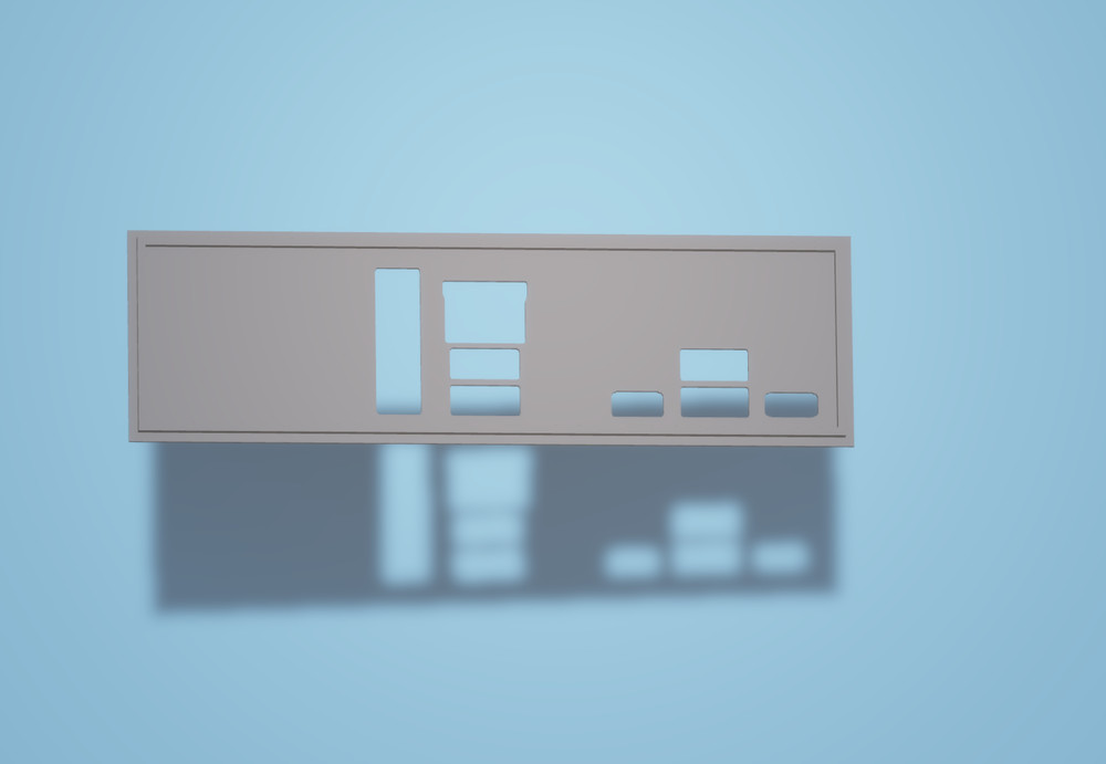 HP IPMB7-MP I/O Shield, 3D Printed, IO Backplate