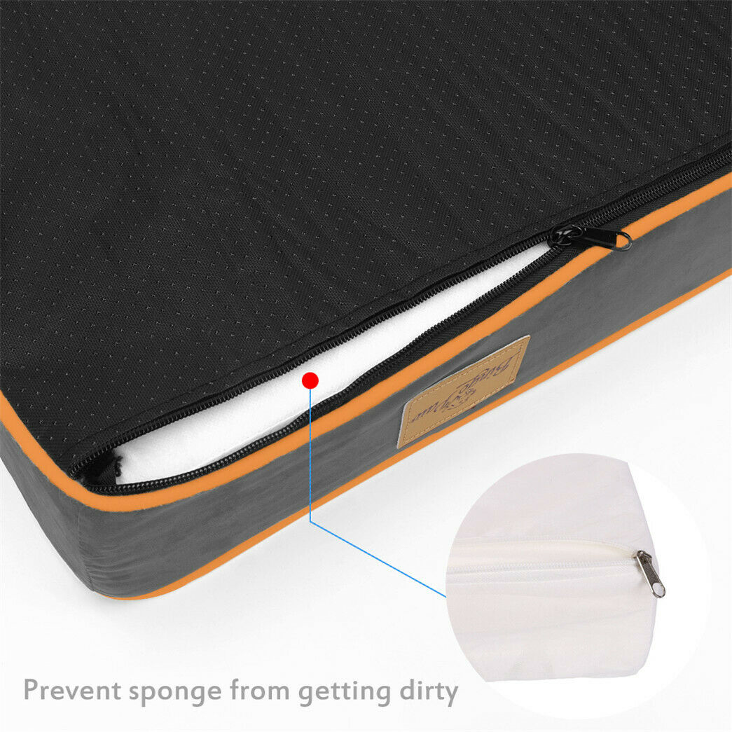 Thick Pillow Orthopedic Dog Bed Soft Foam Kennel Mattress Beautiful Stone Gray