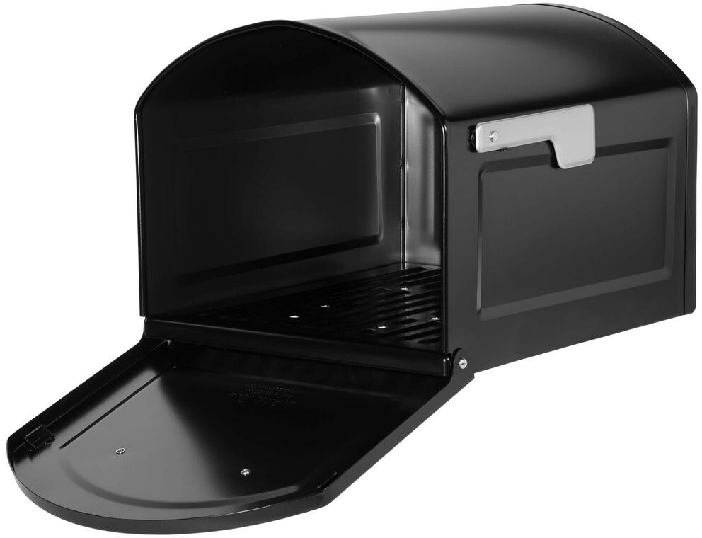 Centennial Post Mount Parcel Mailbox Premium Silver Handle Extra Large Durable
