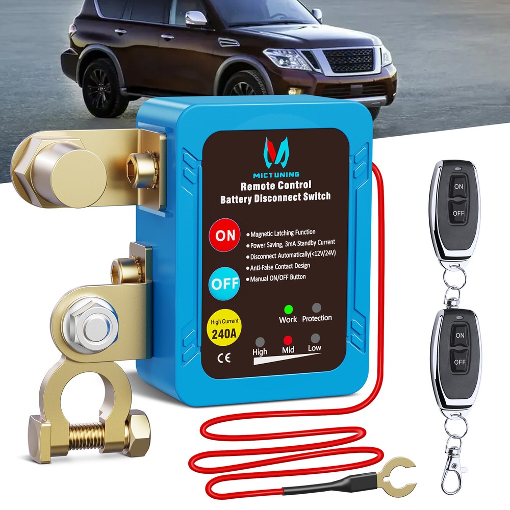 Car Battery Switch Disconnect Power Kill Master Isolator Cut Off Remote Control