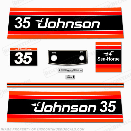 Fits Johnson 1981 35hp Decals