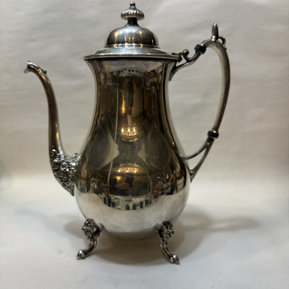 High Quality Large Insulated Silver plated Tea Pot British Hallmarks