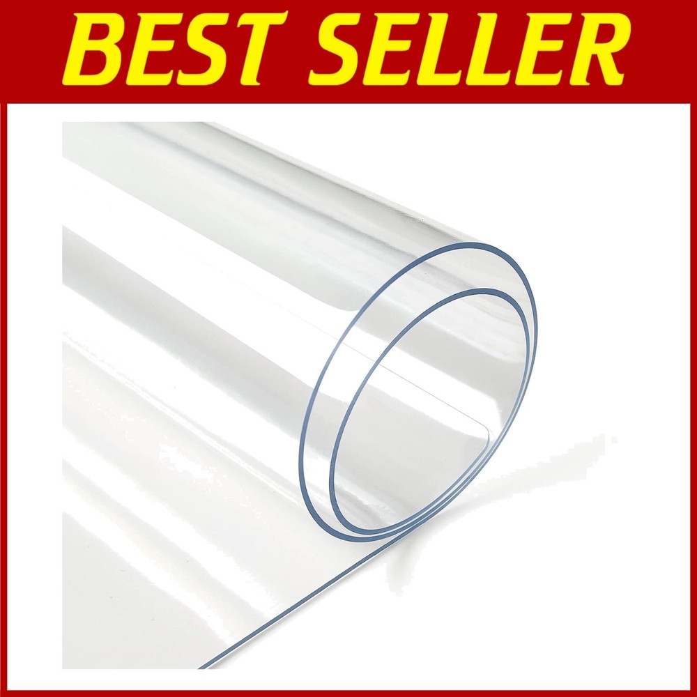 Heavy Duty Clear Desk Mat - 36x60 Inch Table Protector