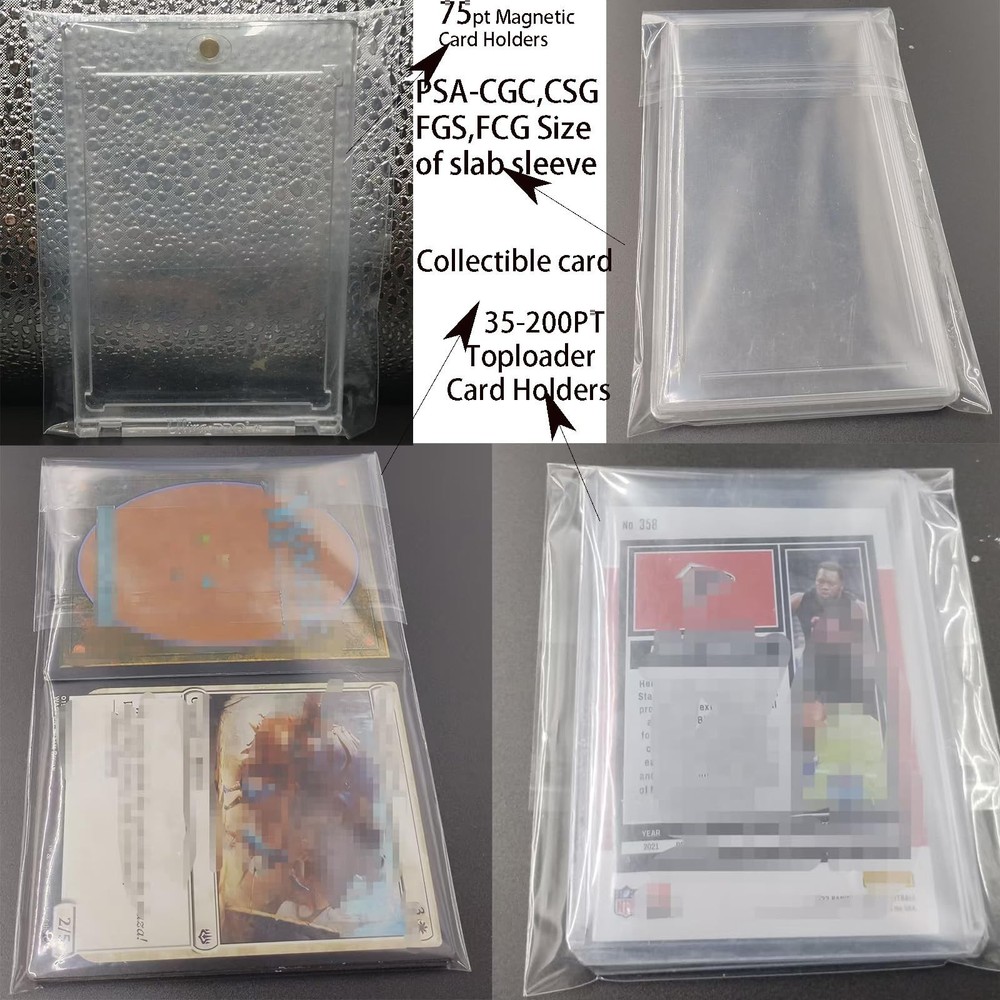 Booster Pack Protector Sleeves,Apply Booster Pack case Card Acrylic Protector...