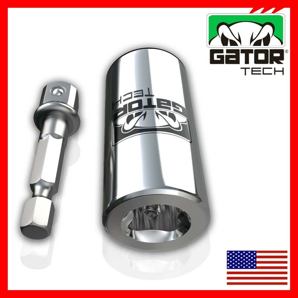 Universal Socket Wrench Magical Power Grip Gator Tech Multi Tool Drill Adapter