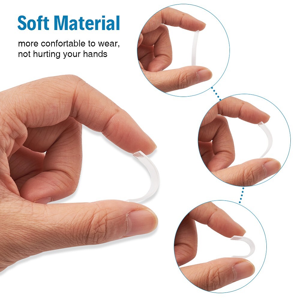 19Pcs Invisible Ring Adjuster-Assorted Sizes Ring Reducer Spacer Ring Guard A3