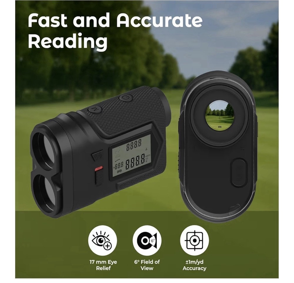 G600 Golf Rangefinder - Laser Range Finder with Slope Compensation Technology -