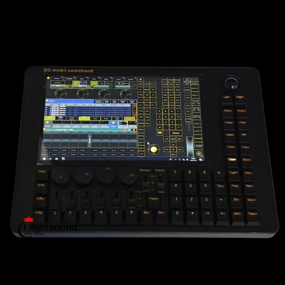 new mini command wing controller Q0 mobile command dmx console/touch screen+bag