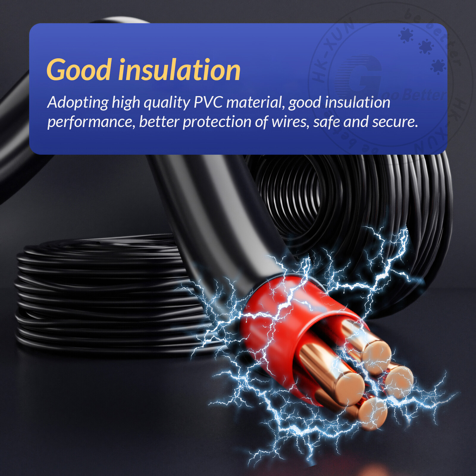 Flexible PVC Cable Sleeving Tubing Wiring Harness Black Automotive Wire Loom