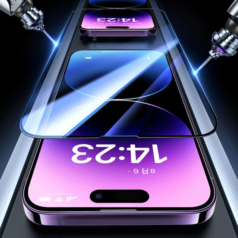 US 9D For iPhone 15 Pro Max Tempered GLASS Screen Protector