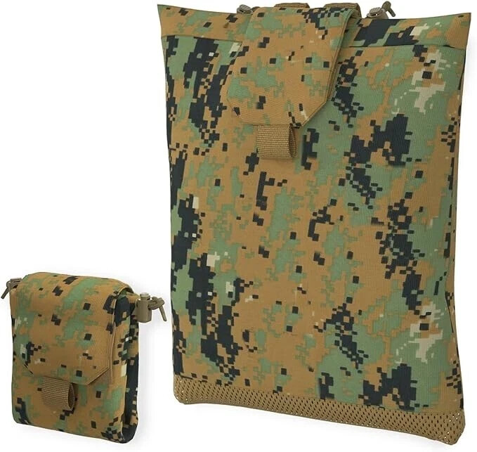 MT Tactical MOLLE  Pouch Compact Roll-Up Utility Bag with Mesh Bottom