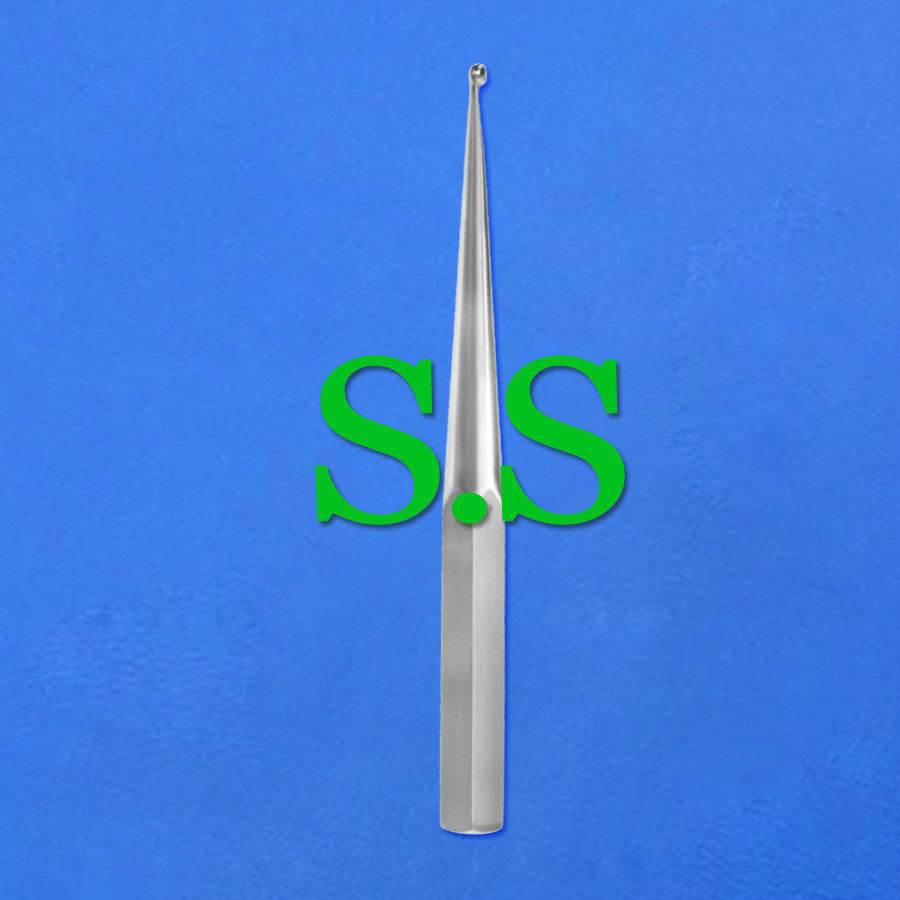 BRUNS CURETTE #4 Straight, Hexagonal Handle, 9"(22.9cm)