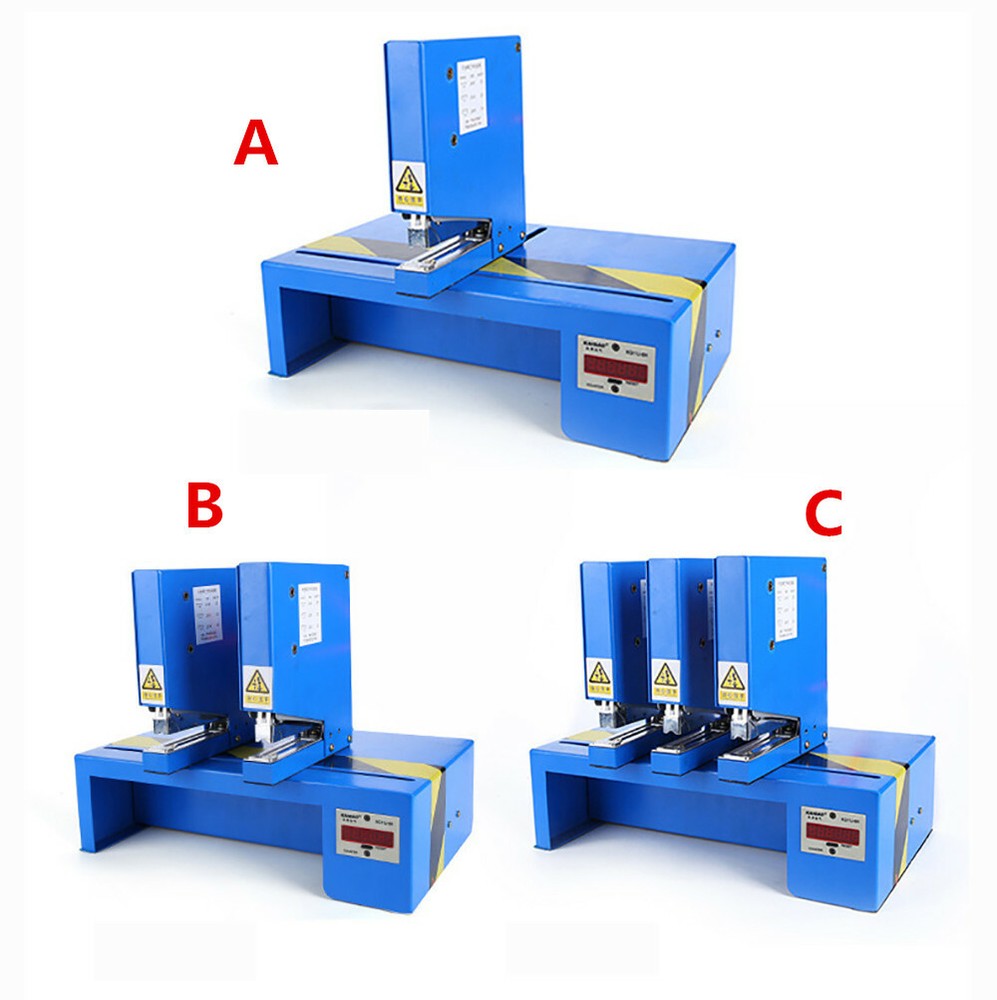 220V Pneumatic Binding Machine Electric Automatic Stapler Paper Binder + Counter