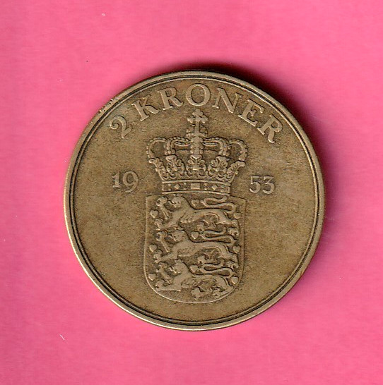 Denmark  (Danmark) 2 Kroner 1953 N  GF  (D2-182) COMBINE ORDERS