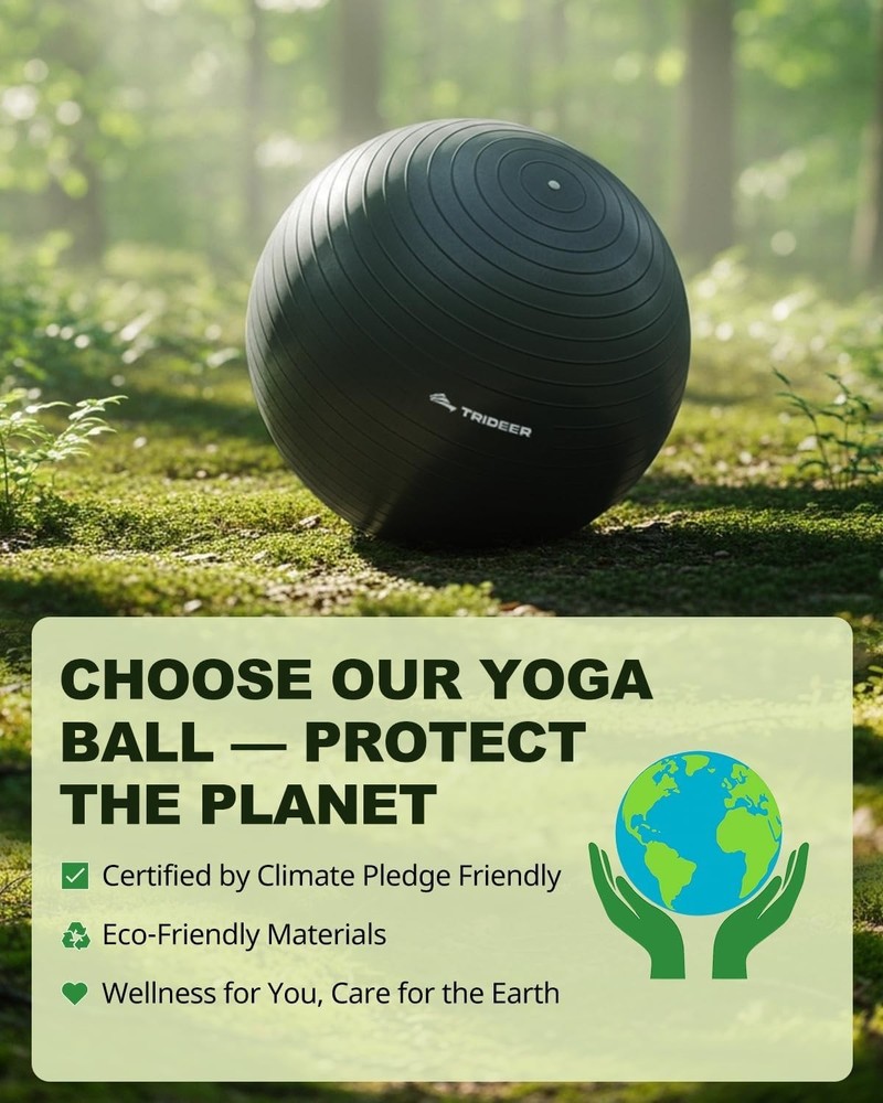 Versatile Exercise Ball with Quick Pump – Perfect for Core Strength & Stability