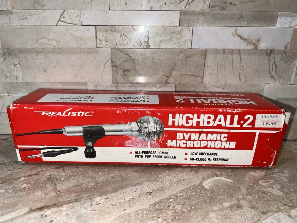 Radio Shack REALISTIC HIGHBALL 2 Dynamic Microphone 33-985B