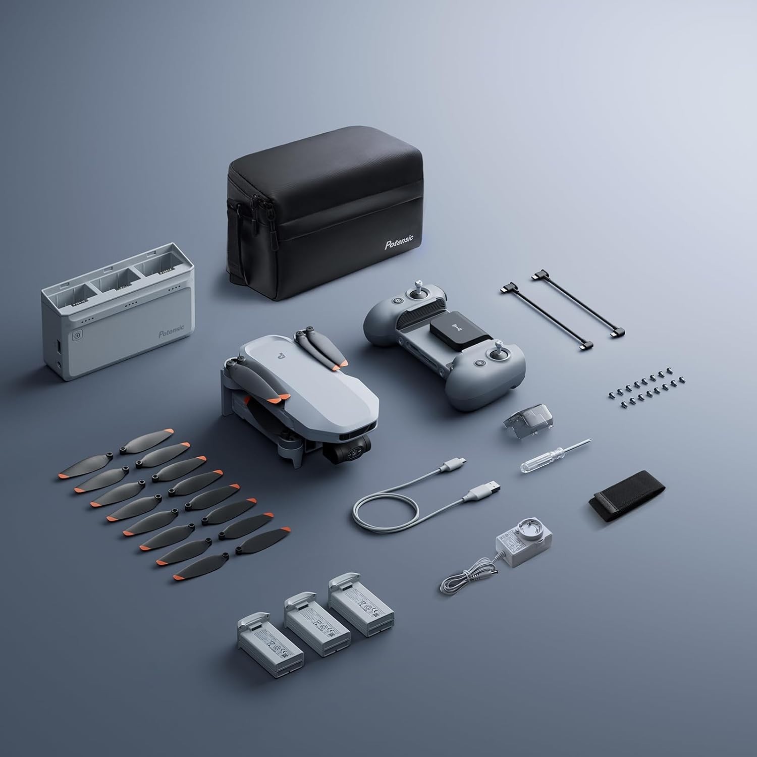 Refurbished Potensic ATOM 2 Drone 3-Axis Gimbal GPS FPV 4K Camera Under 249g