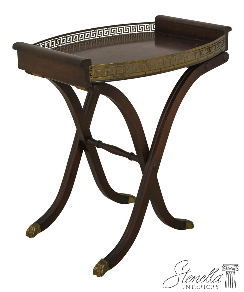 F59341: FERGUSON Regency Style Vintage Tray Top Server Table