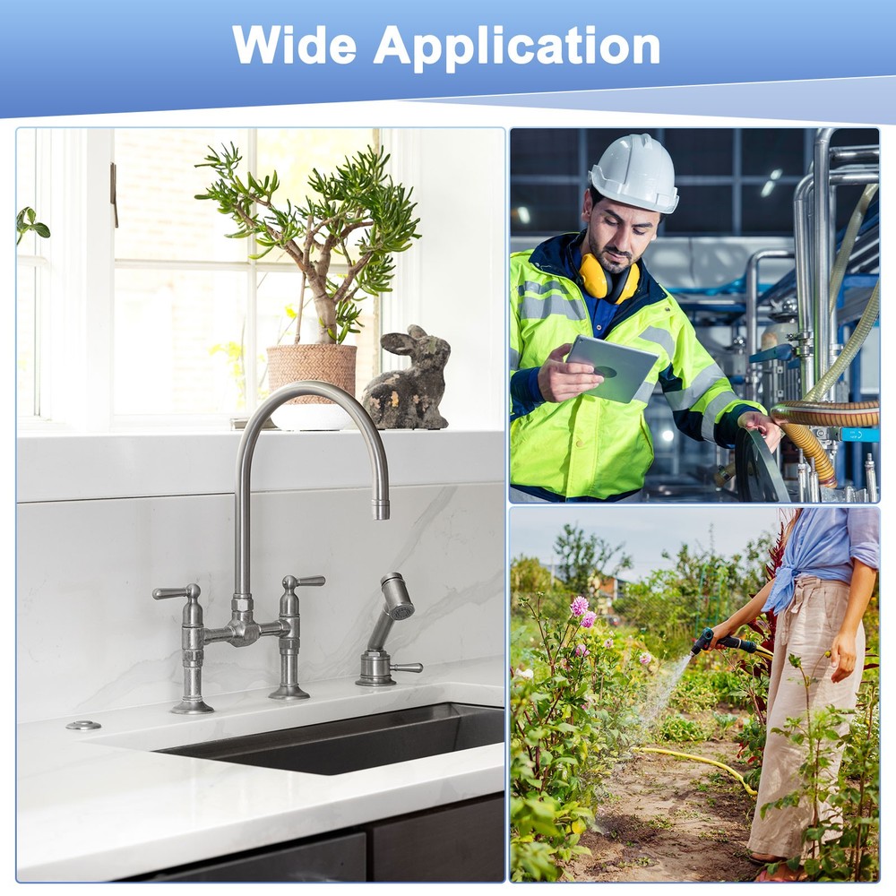 2-Pack Cast Pipe Fitting Hex Locknut, NPT1 1/2 Female Thread Hex Locking Nut