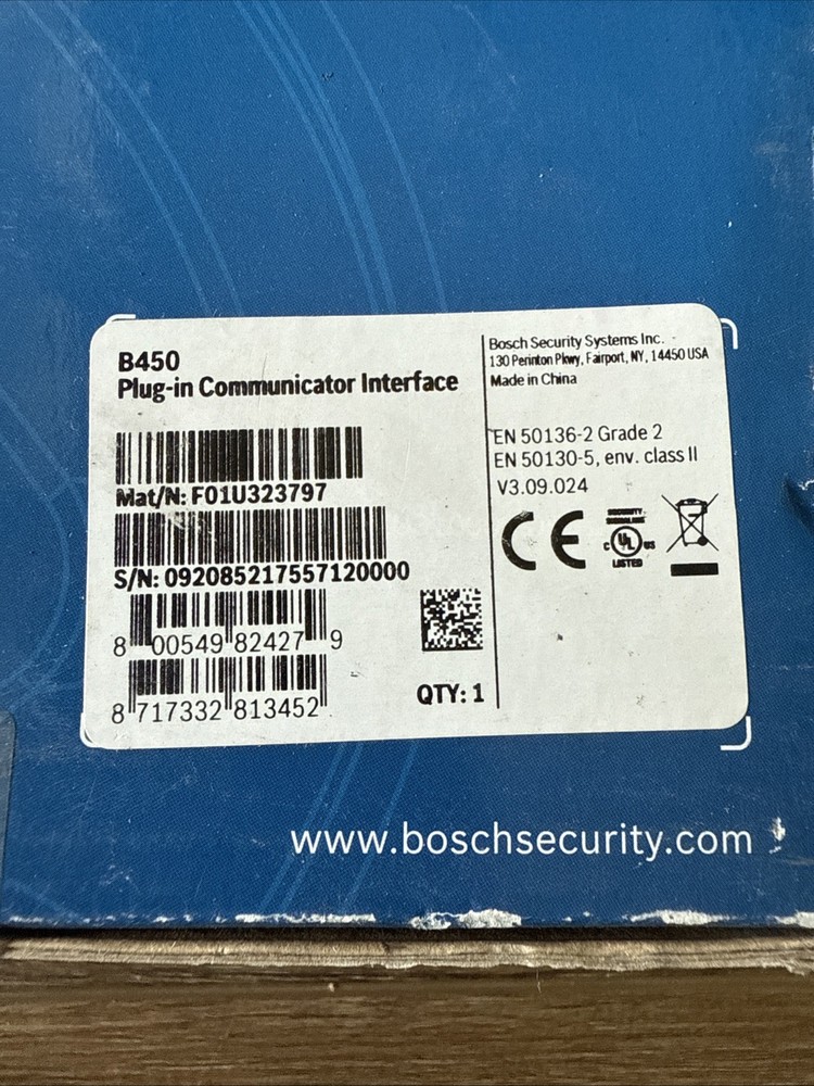Bosch B450 Conettix Plug-In Communicator Interface